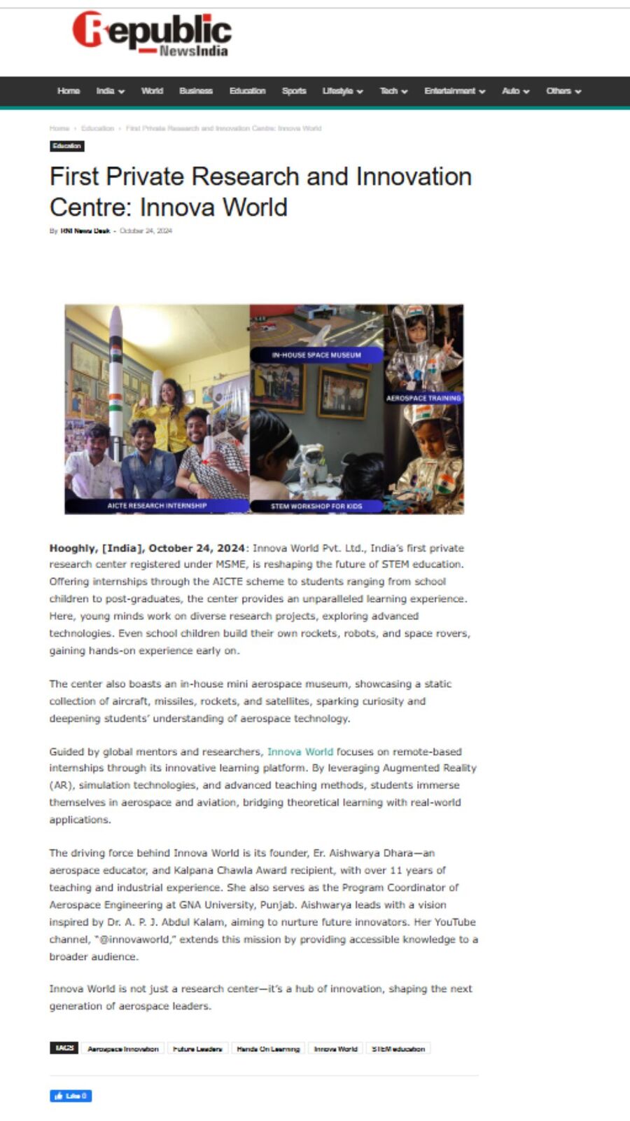 First Private Research centre